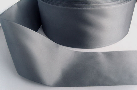 R7694 70mm Elephant Grey Polyester Soft Touch Taffeta Ribbon,Berisfords - Ribbonmoon