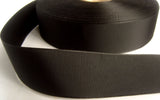 R7701 32mm Black Woven Edge Taffeta Ribbon - Ribbonmoon