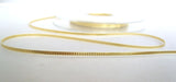 R7744 3mm Gold Thin Metallic Lurex Ribbon by Berisfords - Ribbonmoon