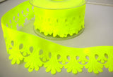 R7811 48mm Flourescent Yellow Satin Ribbon Trimming by Berisfords