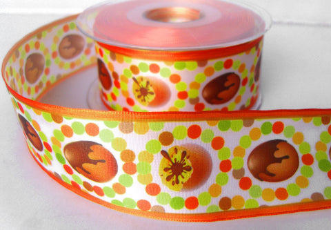 R7843 40mm Polyester Easter Egg Design Ribbon - Ribbonmoon