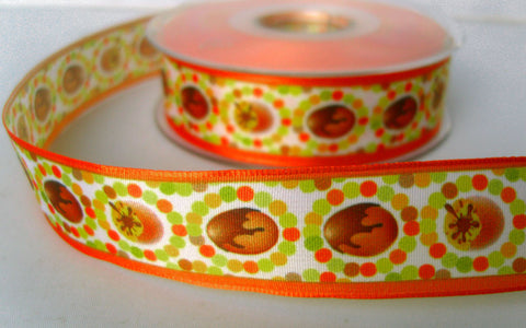 R7844 25mm Polyester Easter Egg Design Ribbon - Ribbonmoon