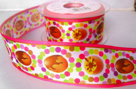 R7847 40mm Polyester Easter Egg Design Ribbon - Ribbonmoon