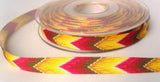 R7868 10mm Printed "African" Design Grosgrain Ribbon - Ribbonmoon