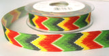 R7868a 16mm Printed "African" Design Grosgrain Ribbon - Ribbonmoon