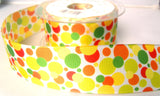 R7886 40mm Mixed Colour Spotty Design Taffeta Ribbon - Ribbonmoon