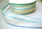R7915 45mm Sheer Ribbon with Solid Stripes and Woven Silk Centre