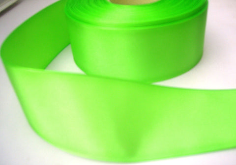 R7991 52mm Lime Green Taffeta Ribbon with Monofilament Edges - Ribbonmoon