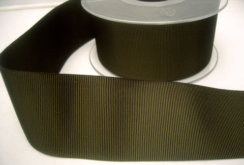 R8028 42mm Dark Olive Green Polyester Grosgrain Ribbon - Ribbonmoon