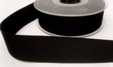 R8029 25mm Black Polyester Grosgrain Ribbon - Ribbonmoon