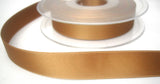 R8037 17mm Rich Ecru Brown Double Face Satin Ribbon - Ribbonmoon