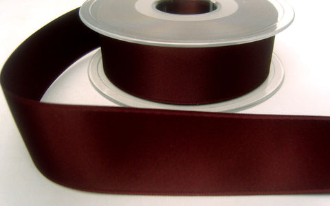 R8081 27mm Burgundy Double Face Satin Ribbon - Ribbonmoon