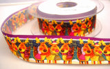 R8249 25mm Reindeer Christmas Theme Printed Taffeta Ribbon - Ribbonmoon