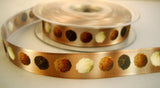 R8287 17mm Printed Taffeta Ribbon with a Chocolate Truffles Design - Ribbonmoon
