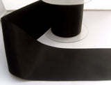 R7693 70mm Black Polyester Soft Touch Taffeta Ribbon,Berisfords - Ribbonmoon