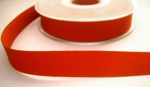 R8328 16mm Rust Polyester Grosgrain Ribbon - Ribbonmoon