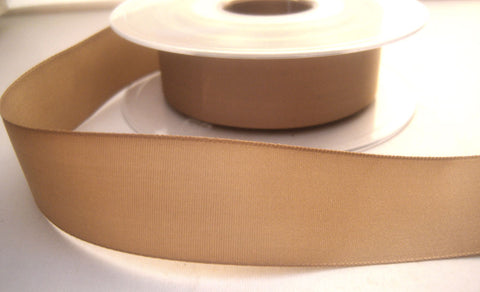 R8330 25mm Beige Polyester Soft Touch Taffeta Ribbon - Ribbonmoon