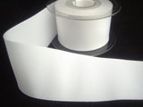 R8364 50mm White Polyester Grosgrain Ribbon
