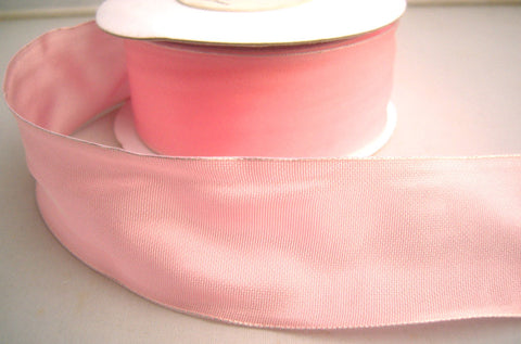 R8383 40mm Baby and Pale Pink Woven Satin Shot Shimmer Ribbon - Ribbonmoon