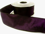 R8406 40mm Purple and Black Shot Tonal Satin Weave Ribbon, Wire Edge