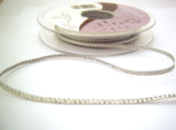 R8521 3mm Silver Metallic Grosgrain Ribbon by Berisfords