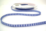 R8539 5mm Royal Blue Polyester Gingham Ribbon by Berisfords