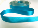 R8684 15mm Kingfisher Blue Double Face Satin Ribbon by Berisfords