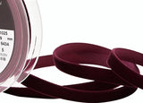 R8844 9mm Burgundy Nylon Velvet Ribbon by Berisfords