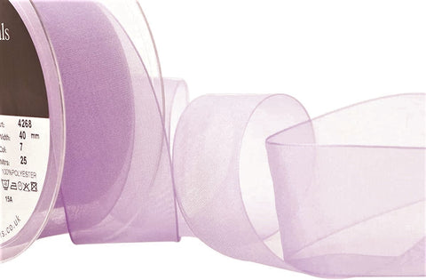 R9234 40mm Helio (Lilac) Super Sheer Ribbon by Berisfords