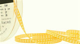R9337 5mm Gold Yellow Polyester Gingham Ribbon by Berisfords