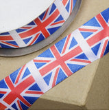 R9362 26mm Union Jack Flag Satin Ribbon