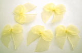 RB490 Lemon Sheer Ribbon Bow