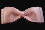 RB013 Pale Pink Double Face Satin Ribbon Propellor Bow