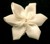 RB067 Antique White 6 Petal Satin Flower By Berisfords - Ribbonmoon