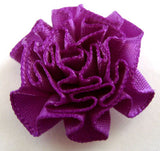 RB095 Purple Satin Ruched Rosette by Berisfords - Ribbonmoon