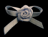 RB149 Bluebell Blue 3mm Satin Rose Bow by Berisfords - Ribbonmoon