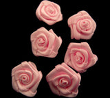 RB165 13mm Light Pink 13mm Satin Ribbon Rose Bud by Berisfords - Ribbonmoon