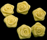 RB172 Baby Maize Yellow 13mm Satin Ribbon Rose Bud by Berisfords - Ribbonmoon