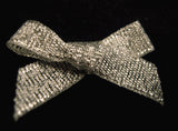 RB187 Silver Metallic Ribbon Bow