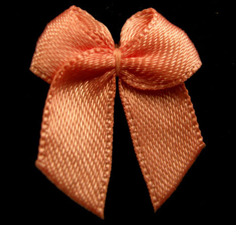 RB202 Apricot Satin Ribbon Bow