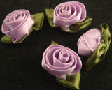 RB209 32mm Orchid Satin Ribbon Rose - Ribbonmoon