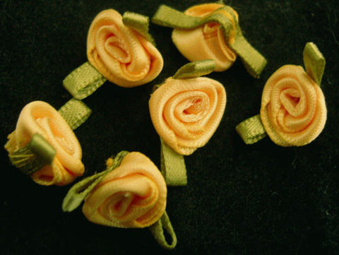 RB253 24mm Rich Butter Satin Ribbon Rose - Ribbonmoon