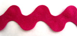 RIC130 32mm Fuchsia Pink Ric Rac Braid - Ribbonmoon