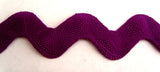 RIC129 32mm Purple Ric Rac Braid - Ribbonmoon