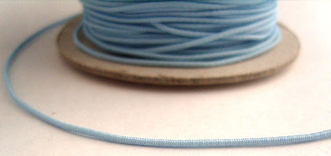 E064 Thin Pale Blue Rounded Hat Elastic. - Ribbonmoon
