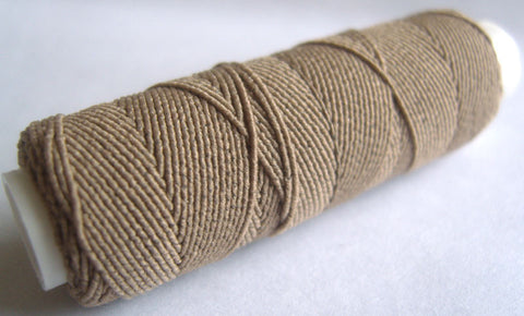 SHIRRING81 Taupe Shirring Elastic, 20 Metre Spool - Ribbonmoon