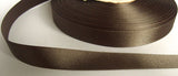 R5928 15mm Dark Grey Brown Double Face Satin Ribbon by Berisfords - Ribbonmoon