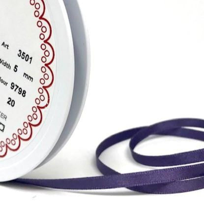 R9126 5mm Mulberry Double Face Satin Ribbon by Berisfords