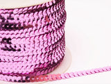 SQC65 6mm Purple Pink Strung Sequins