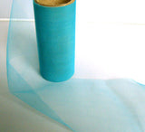TULLE11 103mm Peacock Blue Fine Tulle - Ribbonmoon